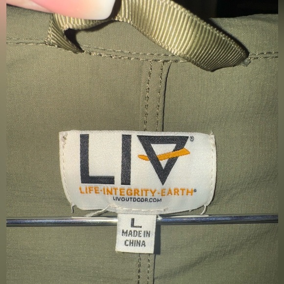 Life Integrity Earth LIV Emma Pullover Half Zip Hoodie Rain Jacket Green L - Picture 9 of 14